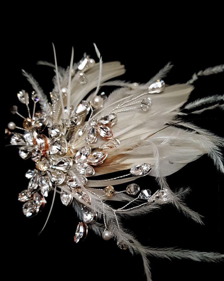 Elegant Crystal Vine Bridal Hair Comb - Best Seller Wedding Headpiece by Claire B by Kezani | Perfect for Brides, Prom, and Formal Events