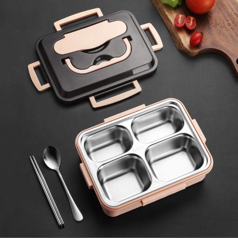 Premium Stainless Steel Lunch Box - 1000ML Leak-Proof Food Container with Insulated Lunch Bag - Ideal for School, Office, Picnics & Outdoor Activities