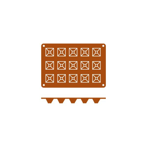 Premium 15-Cup Silicone Pyramid Mold - BPA-Free Baking Molds for Chocolate, Ice Cubes & Candy Making - Perfect for DIY Desserts, Party Treats & Holiday Baking