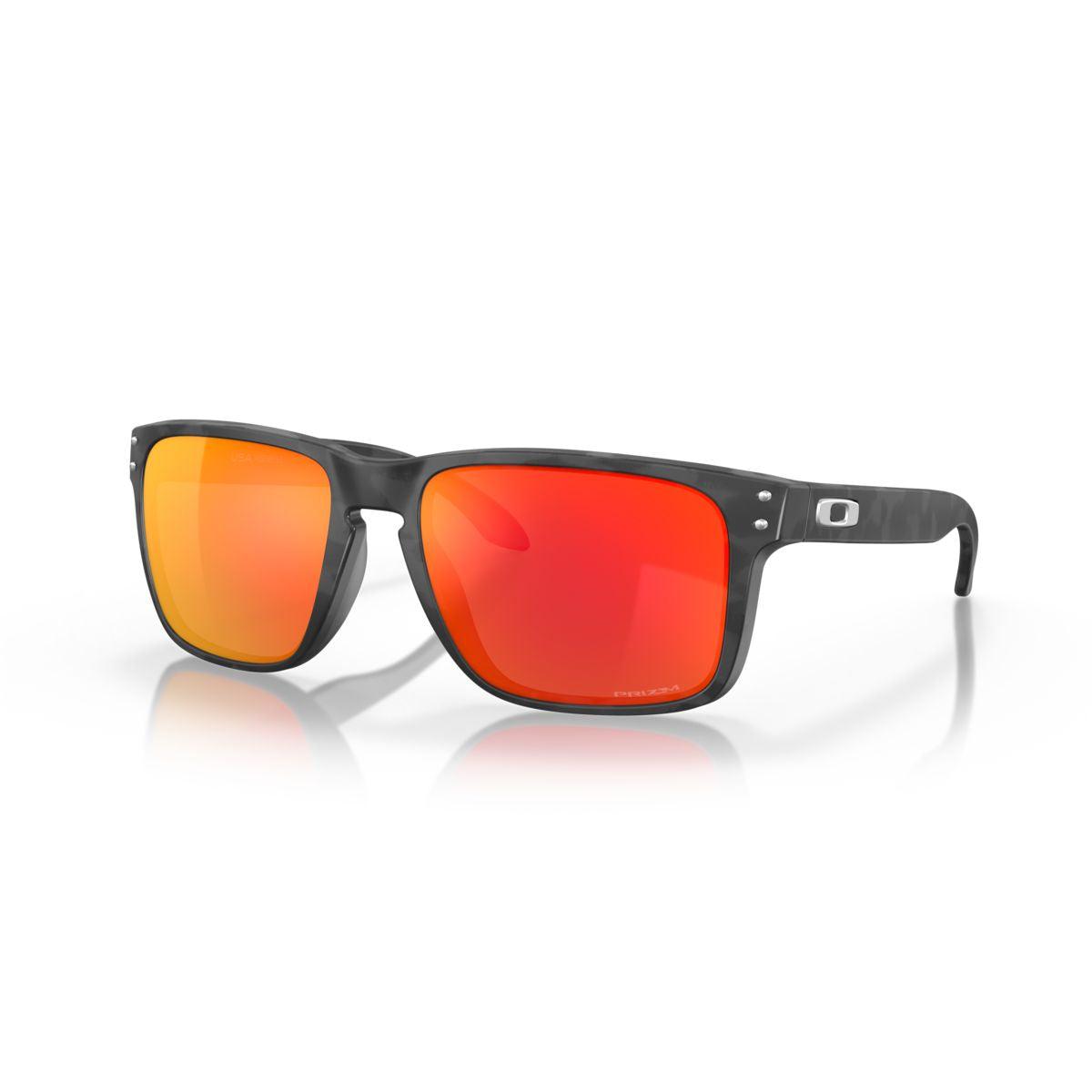 Oakley Holbrook XL Sunglasses Matte Black Camo Frame with Prizm Ruby Lenses - 0OO9417 941729 - Perfect for Outdoor Sports, Running & Driving