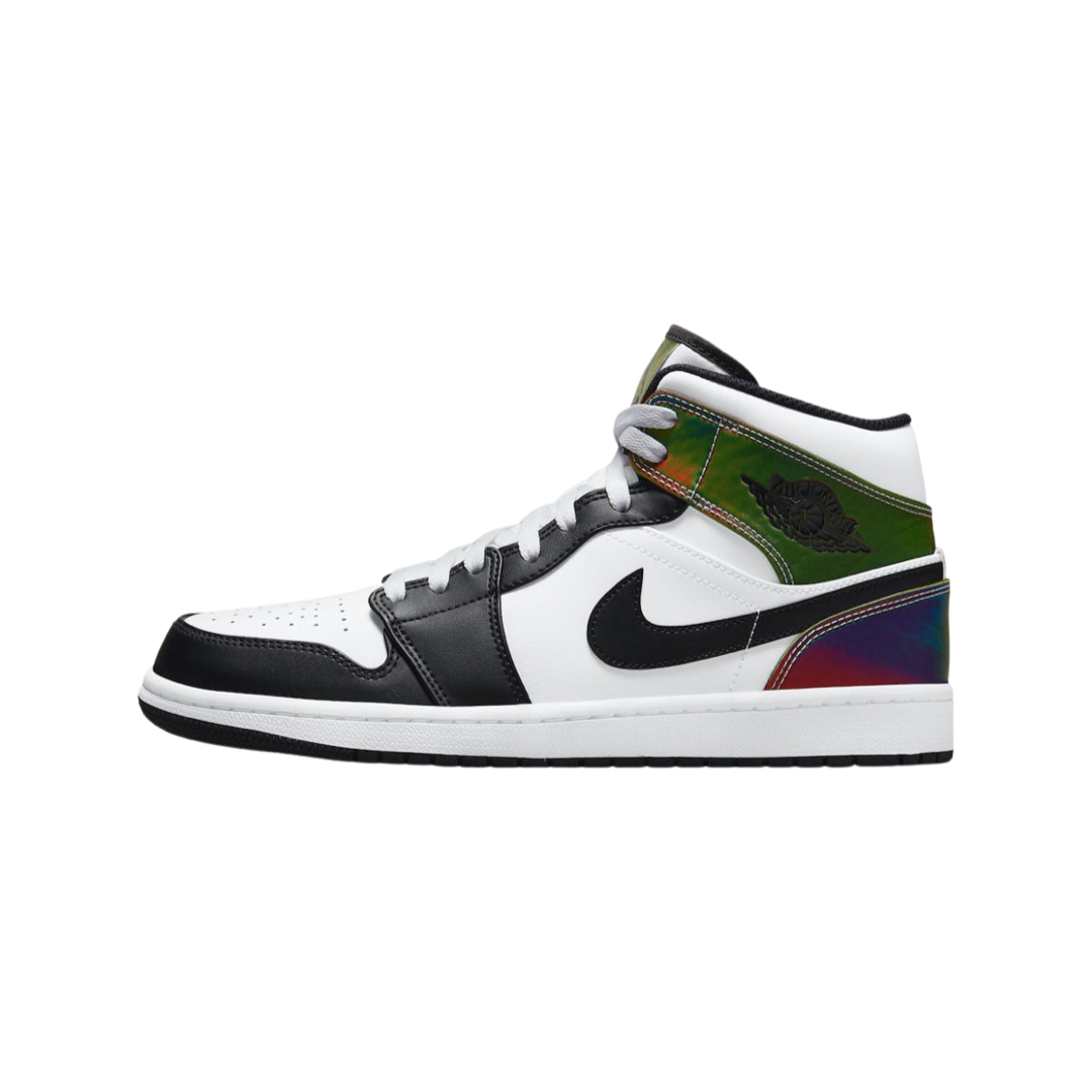Air Jordan 1 Mid Sneakers - White & Black Basketball Shoes for Men | Casual Wear, Street Style & Sports Performance