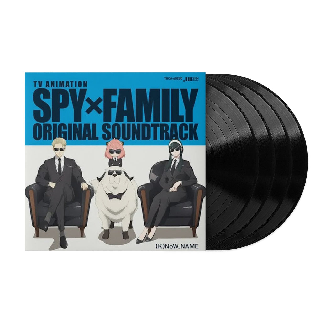 Spy x Family Original Soundtrack Deluxe 4LP Vinyl Record - Anime OST Collector's Edition for Home Listening & Gift Giving