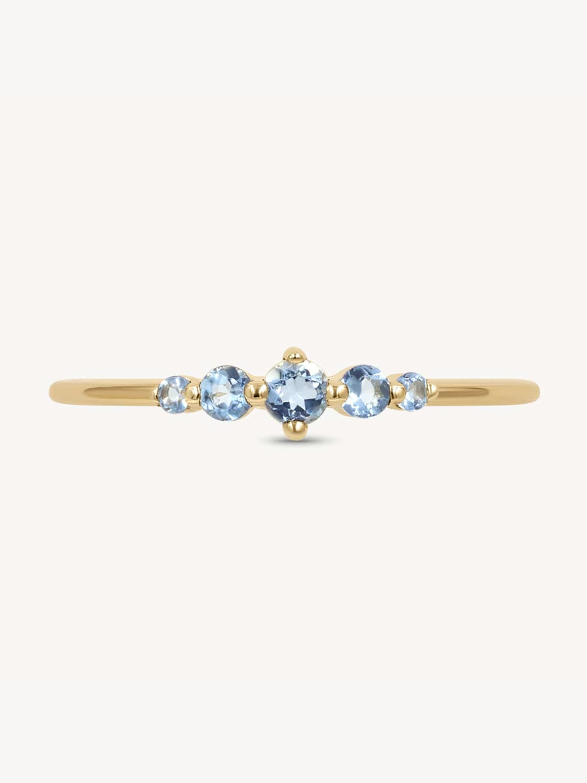 Aquamarine Oceana Ring - Elegant Blue Gemstone Jewelry for Women - Perfect for Weddings, Parties & Everyday Wear
