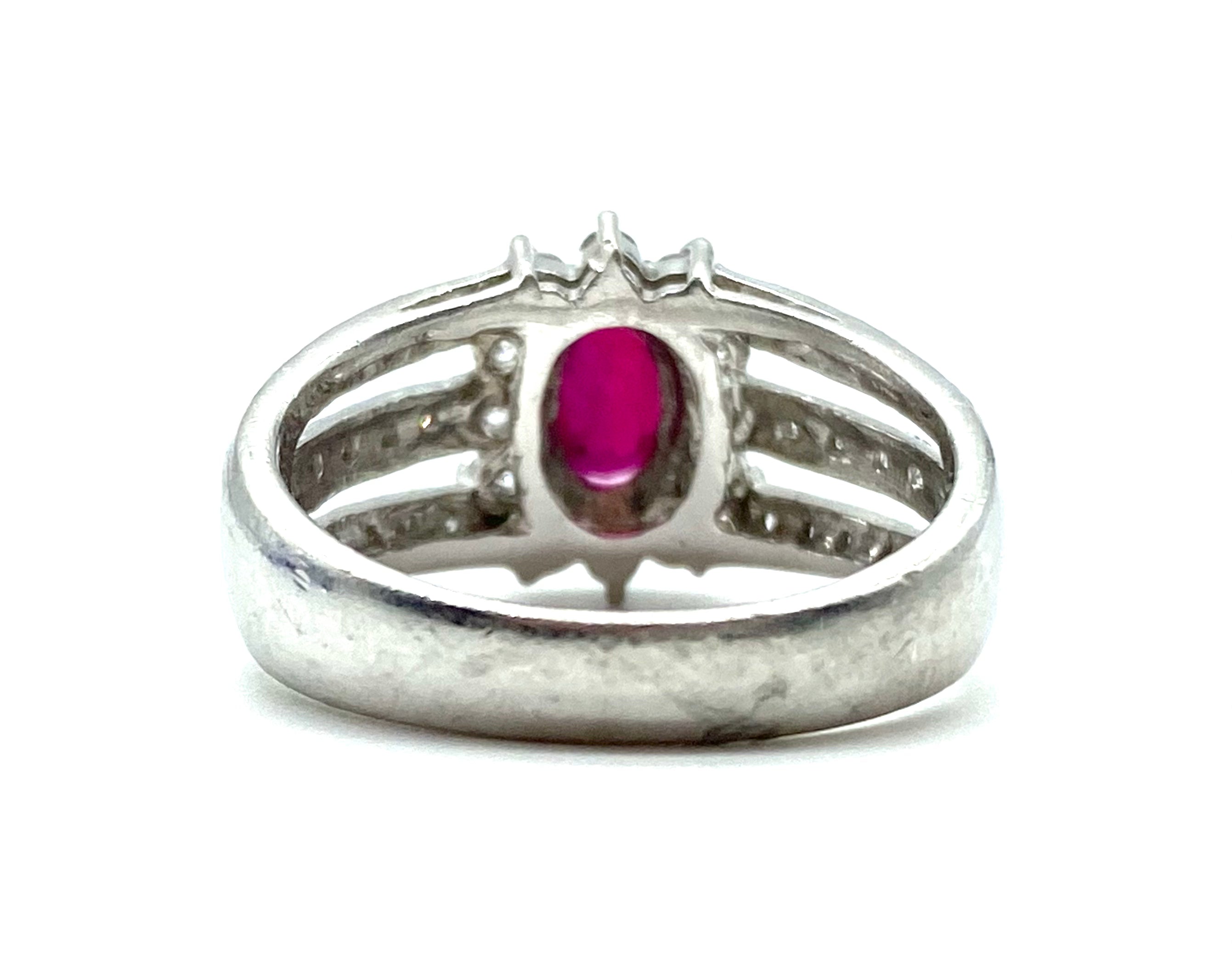 Exquisite Ruby and Diamond Ring for Women - 14K Gold Vintage Engagement Jewelry Gift - Perfect for Weddings, Anniversaries & Special Occasions