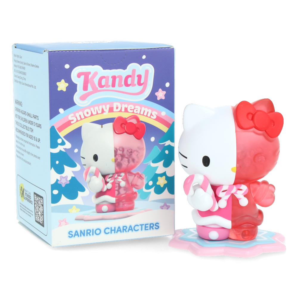 Kandy x Sanrio Snowy Dreams Hello Kitty Plush Toy - Cute Kawaii Collectible for Kids & Adults - Perfect for Bedroom Decor, Gifts & Anime Fans