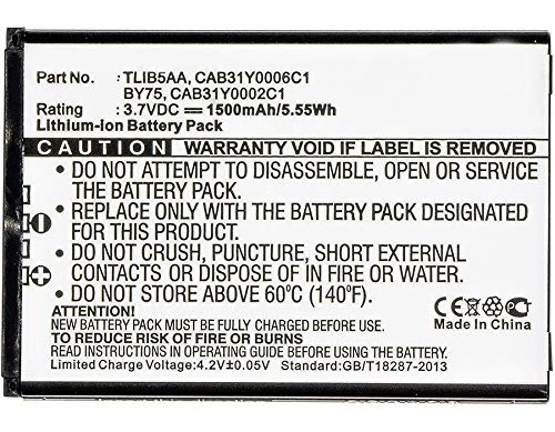 Synergy Digital Replacement Battery for Megafon SP-A10 & Alcatel BY75 - 1500mAh Li-Ion 3.7V High Capacity Cell Phone Battery - Perfect for Extended Usage, Travel, and Emergency Power Backup