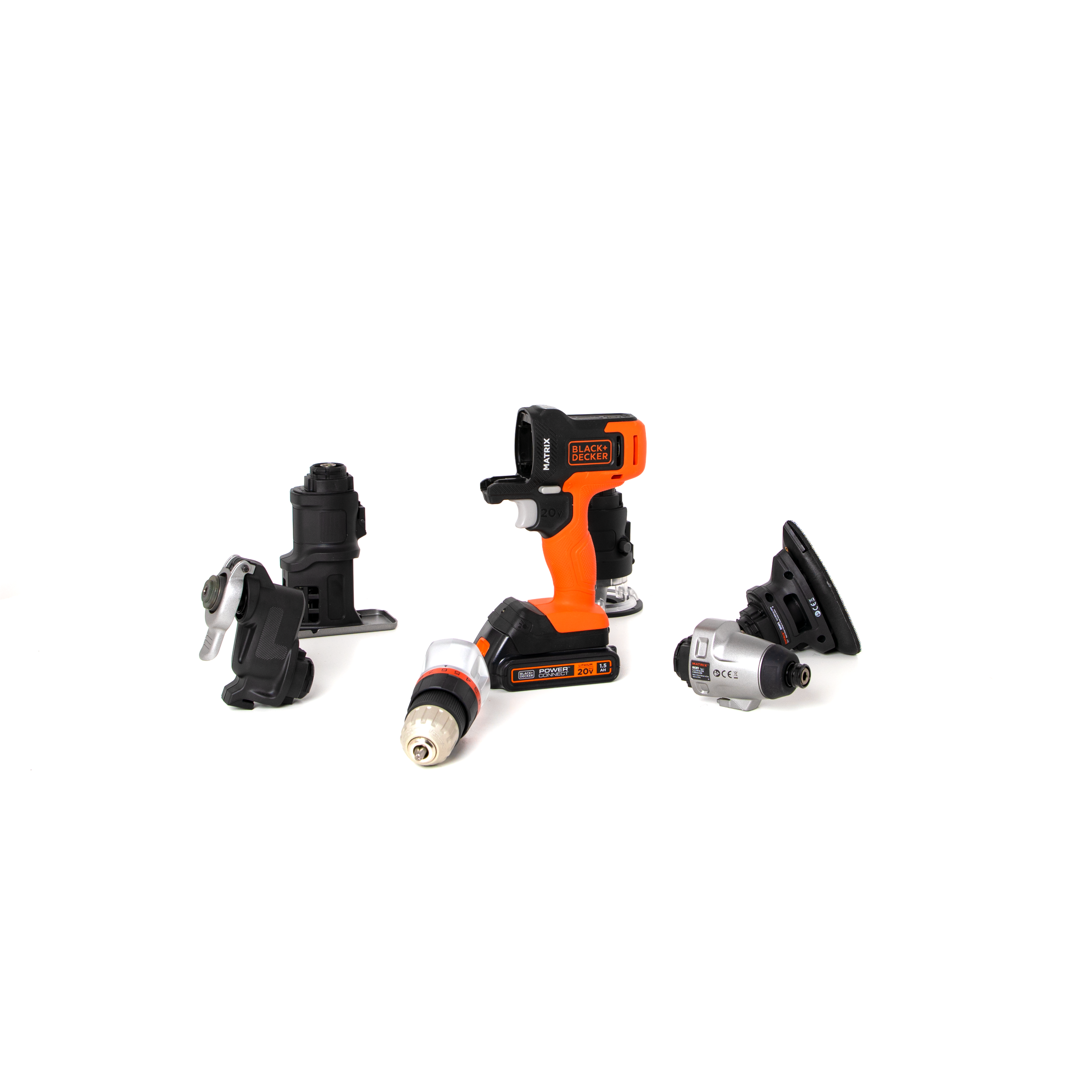 20V MAX* MATRIX™ Cordless Drill & Power Tool Combo Kit - 6 Piece Set with Lithium-Ion Battery for DIY Projects, Home Repairs & Construction Work