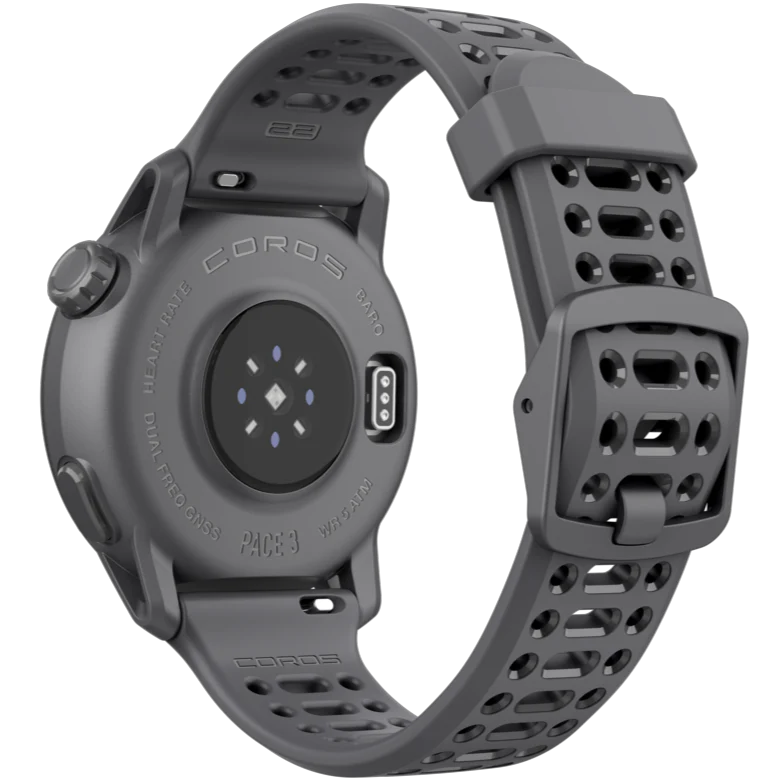 COROS PACE 3 GPS Running Watch with Heart Rate Monitor - Black Silicone Sports Smartwatch for Men & Women - Perfect for Marathon Training, Cycling & Outdoor Fitness Tracking