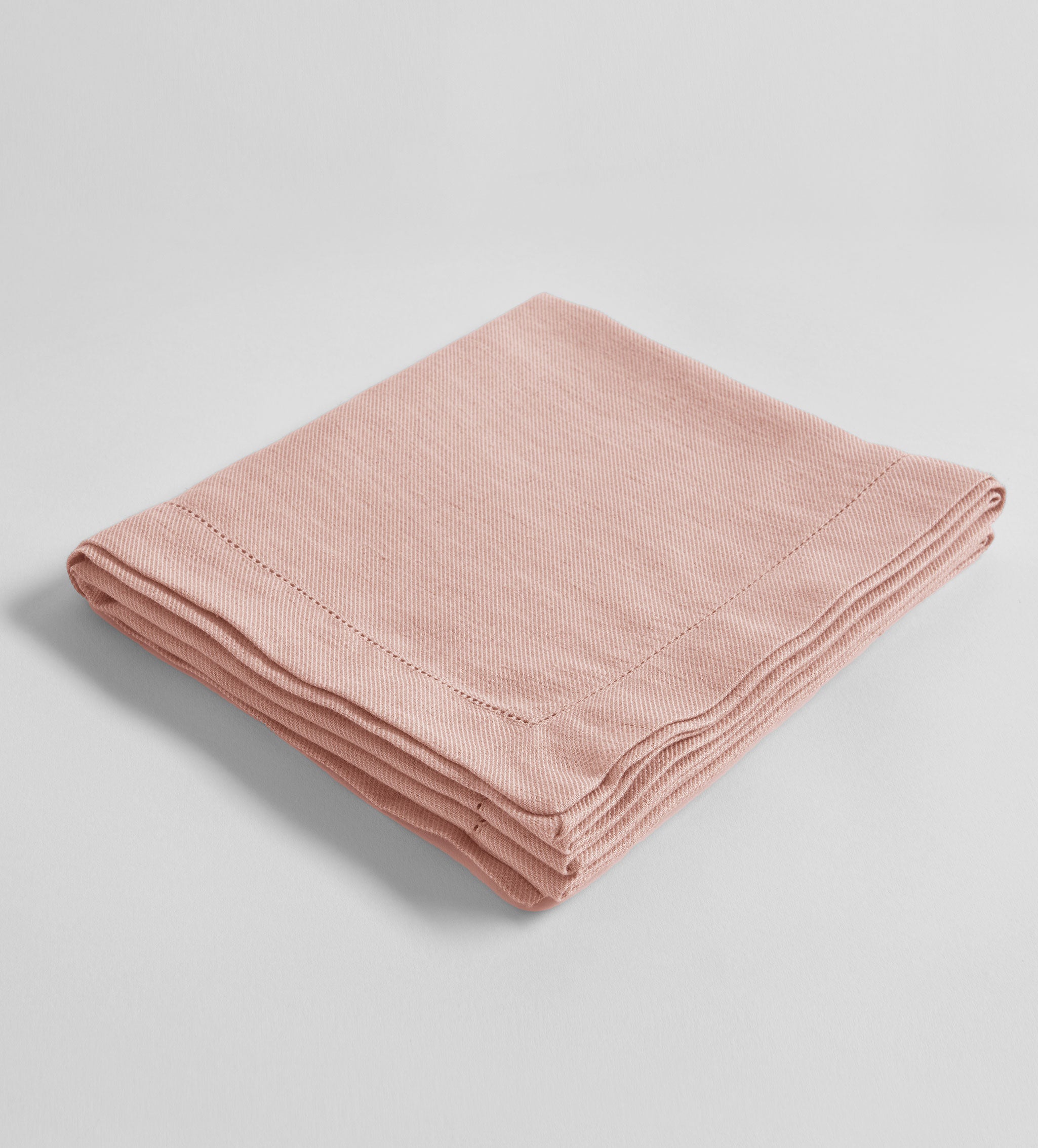 Elegant Blush Pink Twill Cotton Linen Table Runner - Perfect for Wedding, Dining Room Decor & Farmhouse Style Tablescapes