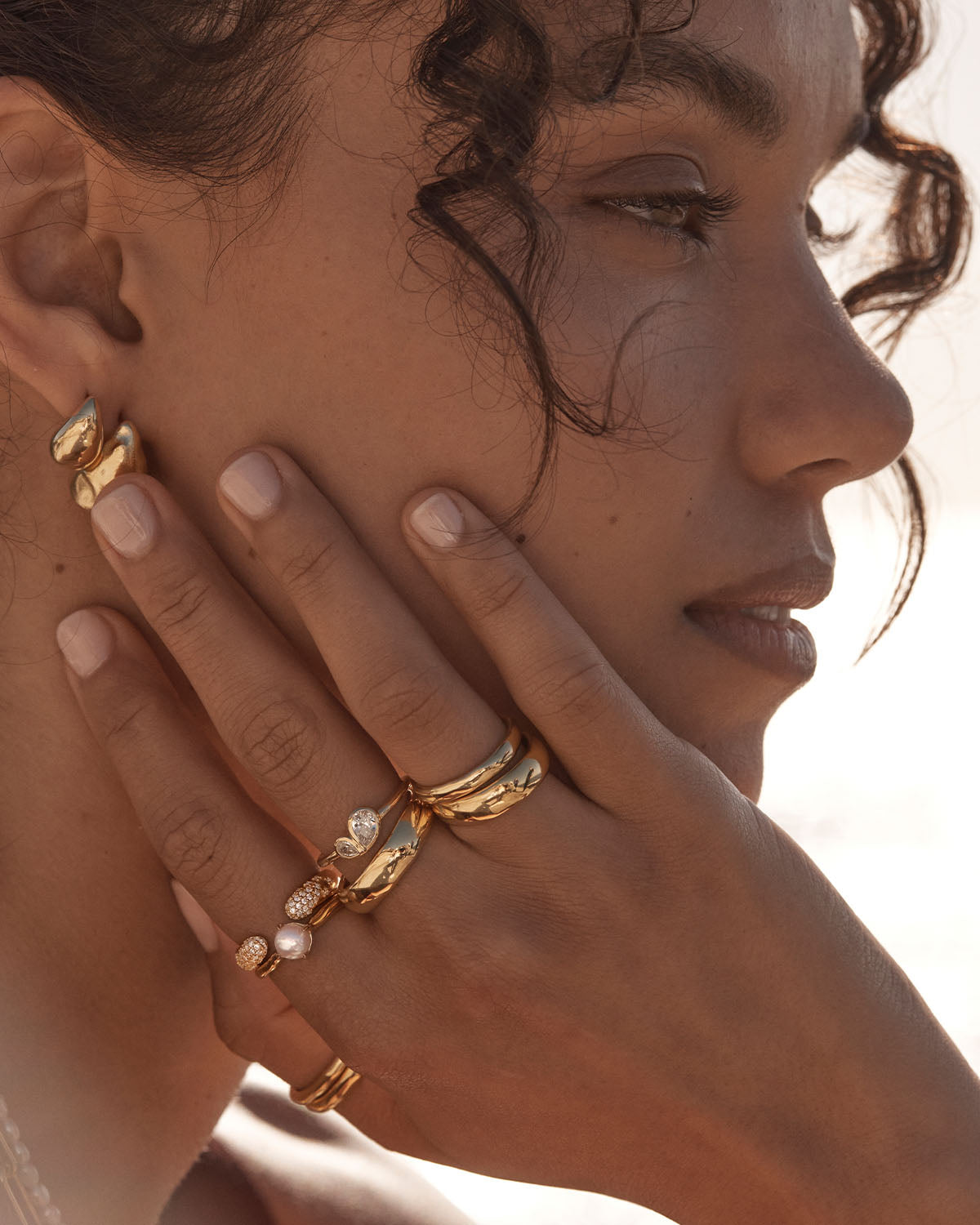 18K Gold Vermeil Adored Ring for Women - Elegant Stackable Dainty Jewelry Gift for Anniversary, Valentine's Day & Everyday Wear