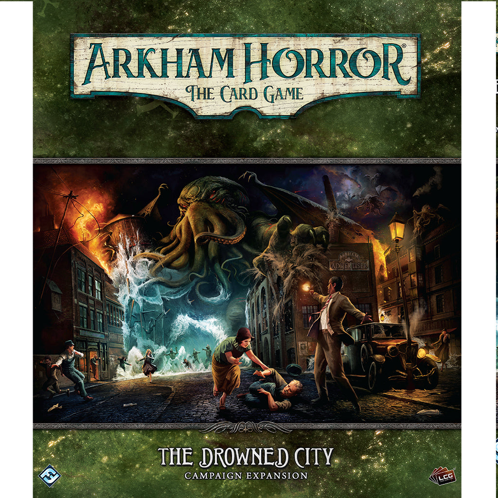 Arkham Horror LCG The Drowned City: Campaign Expansion - Horror Board Game for Adults | Lovecraftian Adventure Game | Perfect for Game Nights & Horror Fans