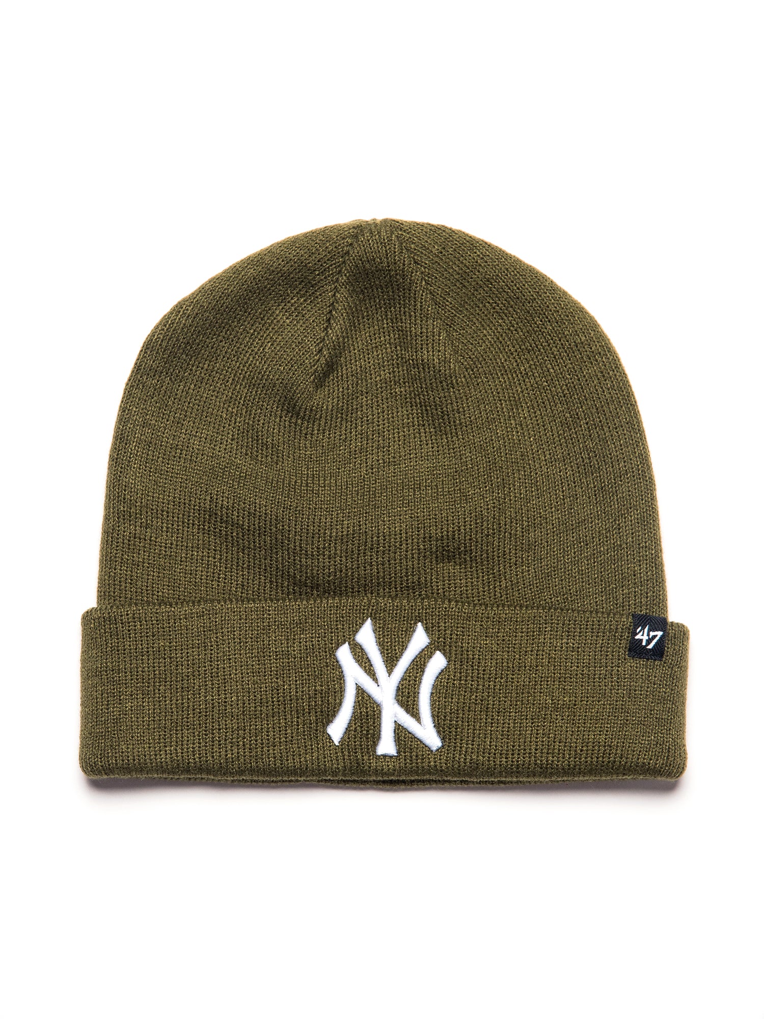 New York Yankees 47 Brand Raised Cuff Knit Beanie - Official MLB Team Logo, Adjustable Winter Hat for Men & Women - Perfect for Cold Weather, Outdoor Sports & Fan Gear