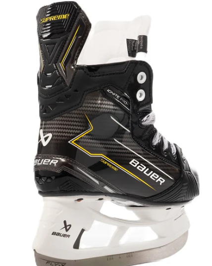 Bauer Supreme Ignite Pro+ Junior Ice Hockey Skates - Lightweight Performance Skates for Youth Hockey Players - Perfect for Competitive Play & Training