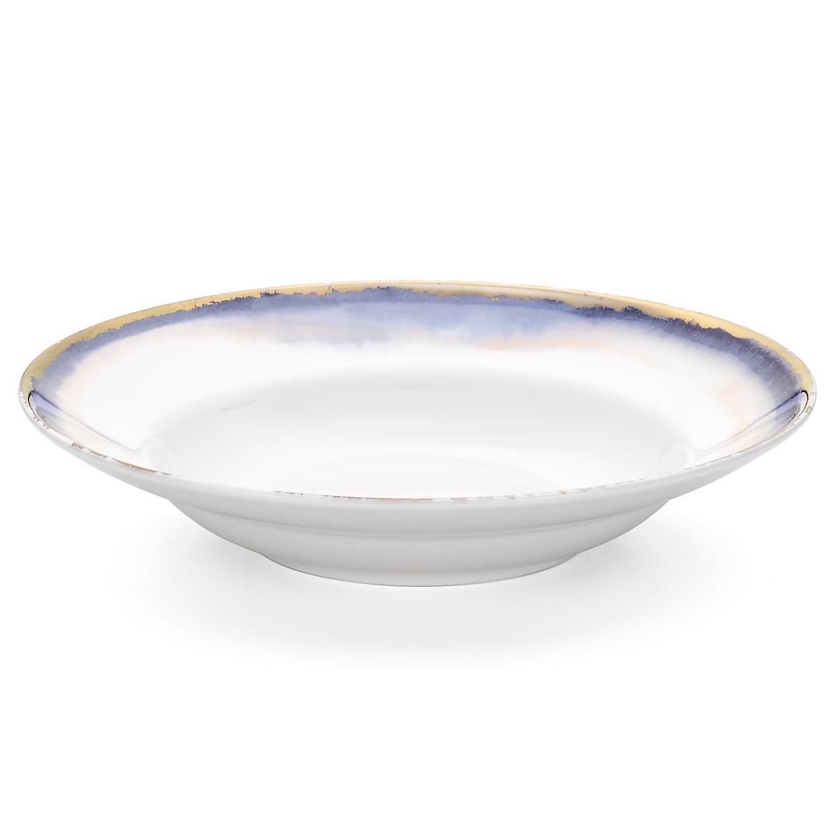 Summer Radiance Rimmed Bowl - Elegant Ceramic Serving Bowl for Salads, Pasta & Desserts - Perfect for Dining, Entertaining & Home Decor