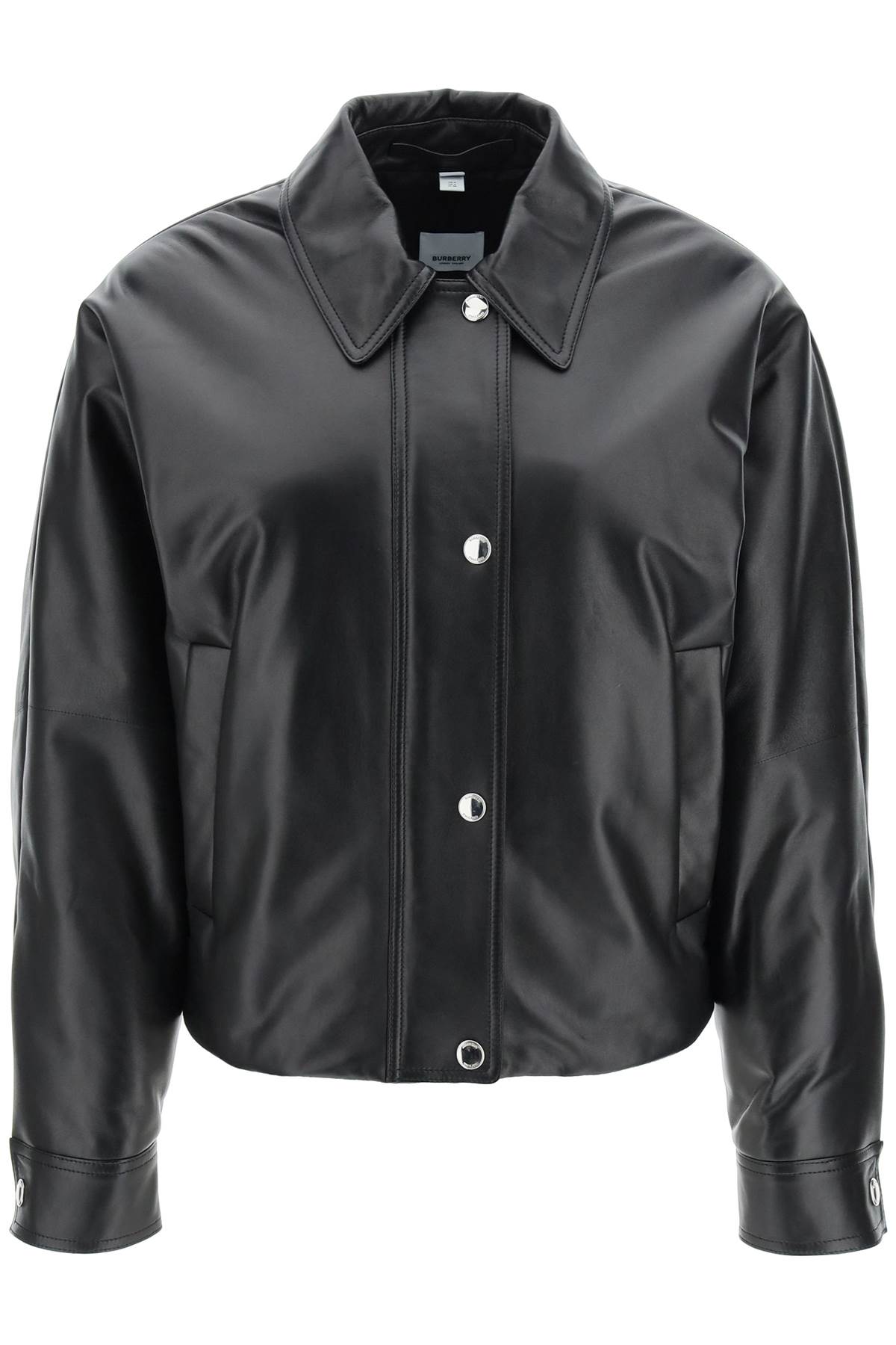 Burberry Embroidered EKD Leather Jacket for Men & Women - Stylish Outerwear for Fall & Winter Fashion | Perfect for Casual Outings & Date Nights