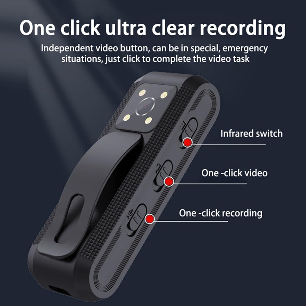 FLCIVSH HD 1080P Mini Spy Camera Pen - Night Vision, Motion Detection, Small Hidden Body Camera for Home Security, Office Surveillance & Secret Recording (DVR Camcorder) - Perfect for Covert Monitoring, Nanny Cams & Evidence Collection