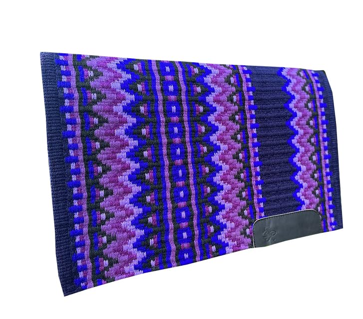 Premium Handmade Wool Horse Saddle Blanket - Western Show & Trail Riding - 34