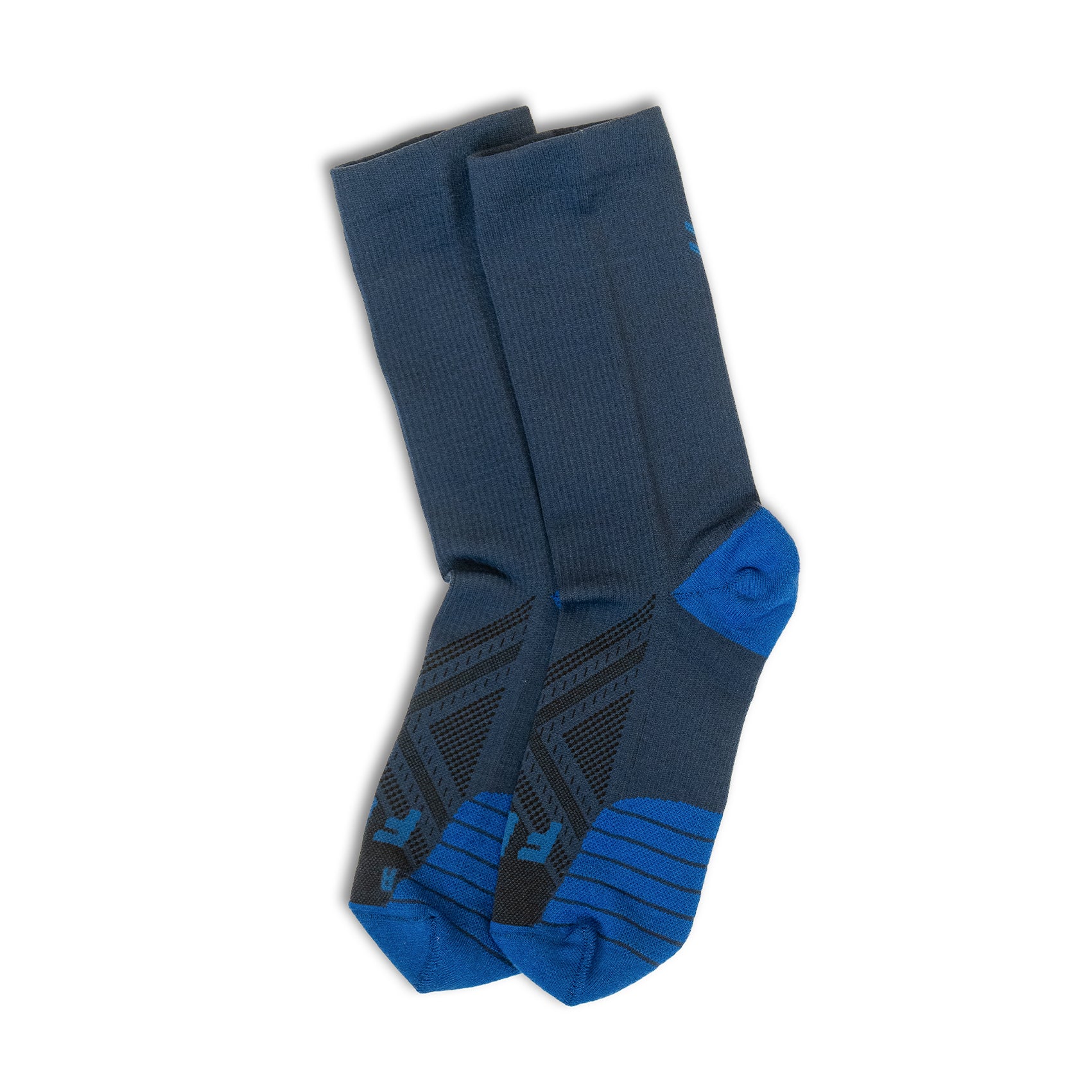 FKT Crew Length Running Socks for Men & Women - Moisture Wicking Athletic Socks for Marathon, Trail Running & Workouts - Comfortable Performance Socks for Sports & Fitness