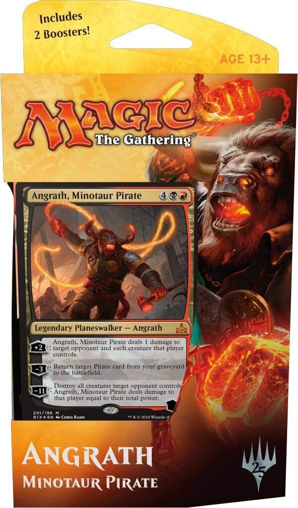 MTG Rivals OF IXALAN Angrath Minotaur Pirate Planeswalker Deck - Magic The Gathering Trading Card Game Deck for Collectors & Players - Perfect for Commander, Standard & Casual Play