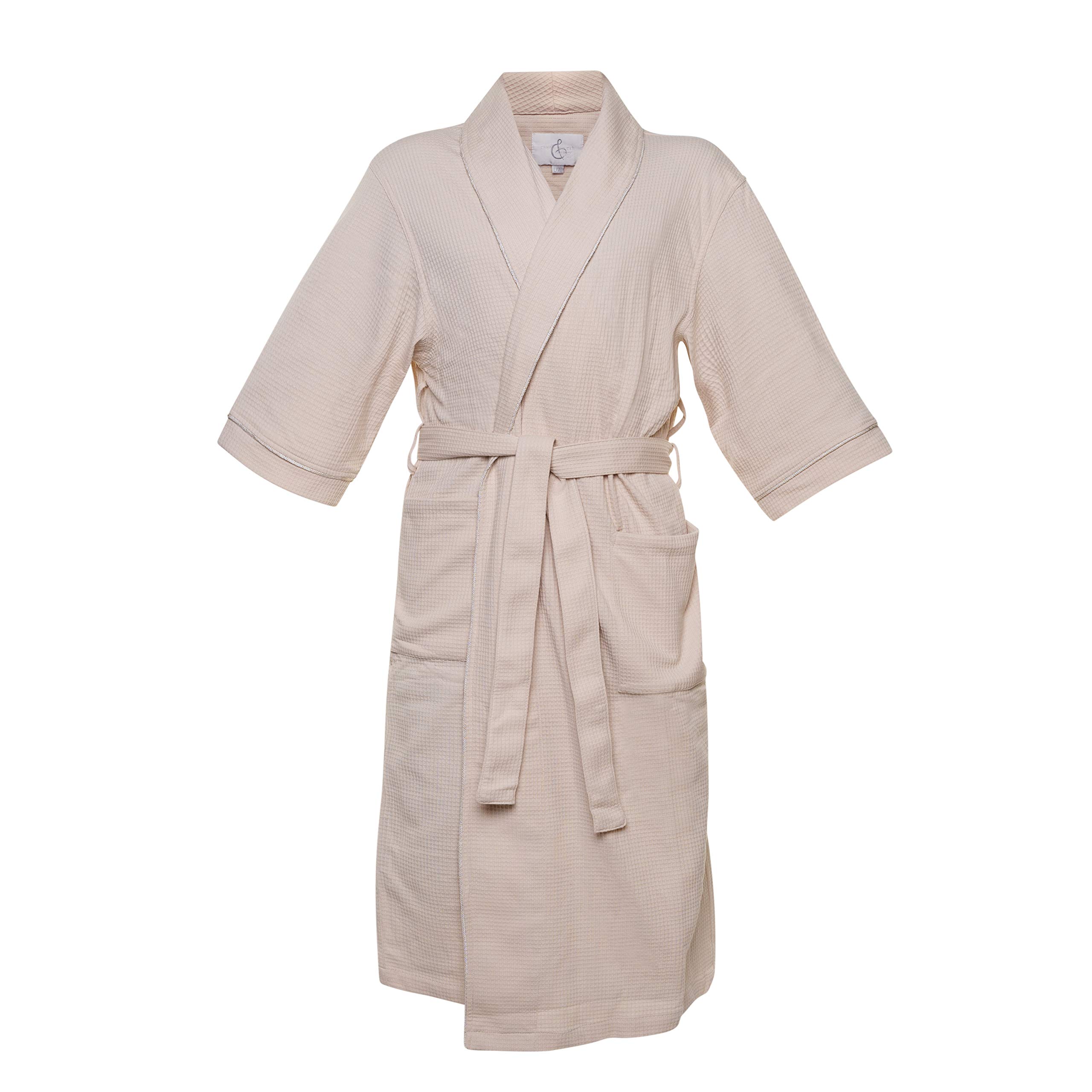 CHADSWORTH & HAIG Knit Bathrobe - Lightweight & Super Soft Waffle Robe for Women & Men | Unisex Hotel & Spa Quality Loungewear | Perfect for Relaxation, Spa Days & Cozy Evenings at Home