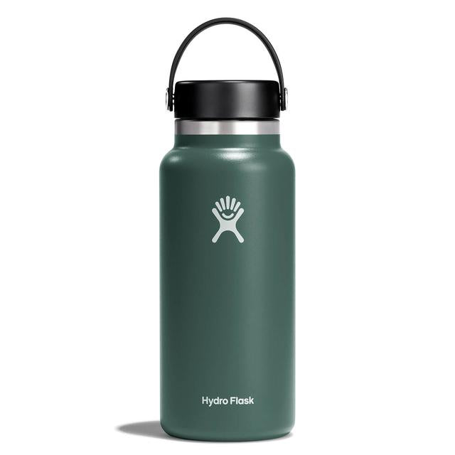 32 oz Wide Mouth Water Bottle with Straw & Leak-Proof Lid - BPA Free Stainless Steel Insulated Water Bottle for Gym, Hiking, Travel & Outdoor Activities