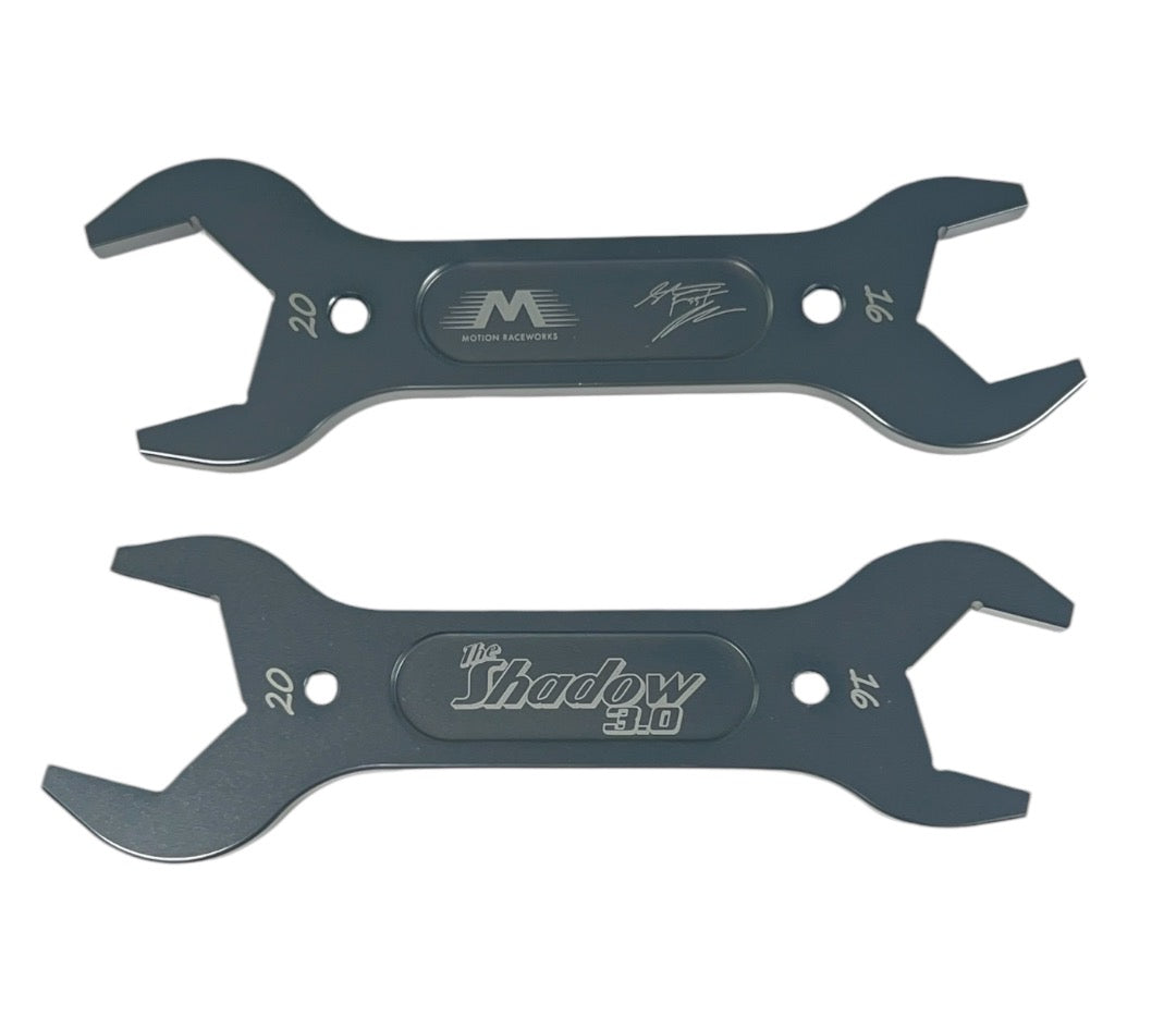 Shadow 3.0 Stevie Fast Edition Billet AN Wrench Set with Signed Metal Hero Card - Limited Edition (100 Sets) - Perfect for Automotive Enthusiasts & Racing Professionals