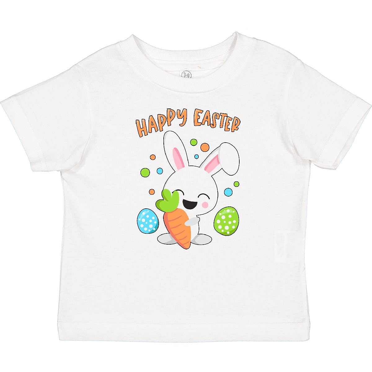Happy Easter Bunny Baby T-Shirt with Eggs - Cute Easter Outfit for Kids