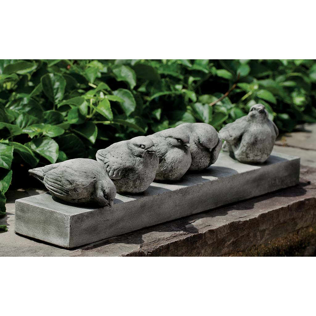 Campania International Happy Hour Birds Garden Statue - Outdoor Decor for Patio, Yard & Garden - Handcrafted Bird Sculpture for Home & Landscape Decoration