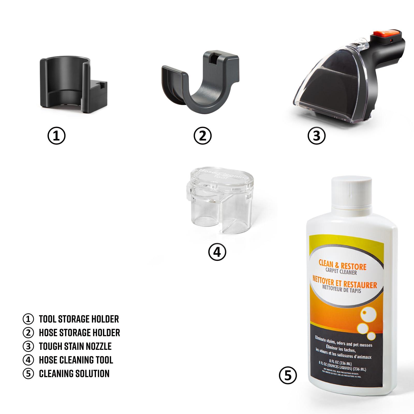 Armor All SCC301 0901 Upholstery & Carpet Cleaner - Powerful Auto Detailing Kit with Tools for Pet Hair, Car Seats, Area Rugs & Couches | Ideal for Home, Office & Vehicle Interior Cleaning