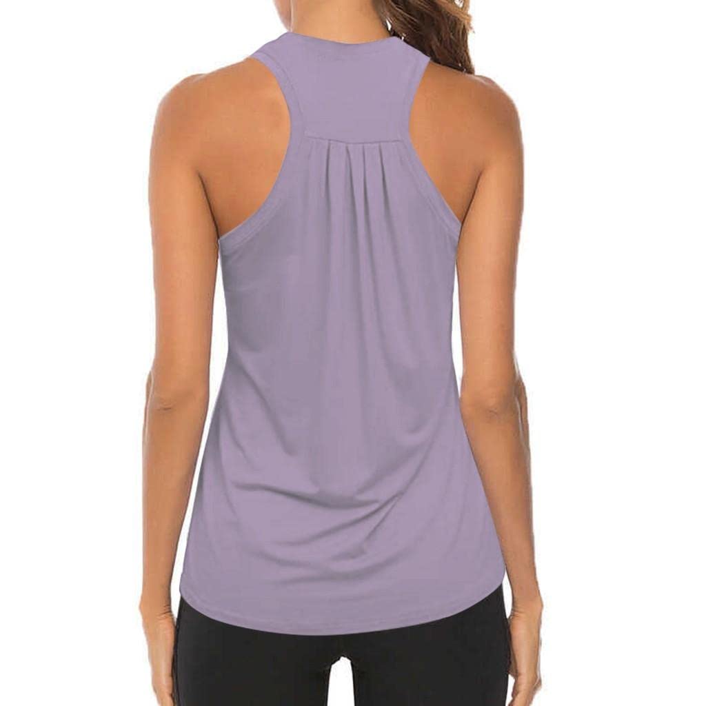 FABIURT Women's Loose Fit Tank Tops - Breathable Workout Shirts for Yoga, Running & Gym | Cropped Athletic Activewear for Summer & Sports