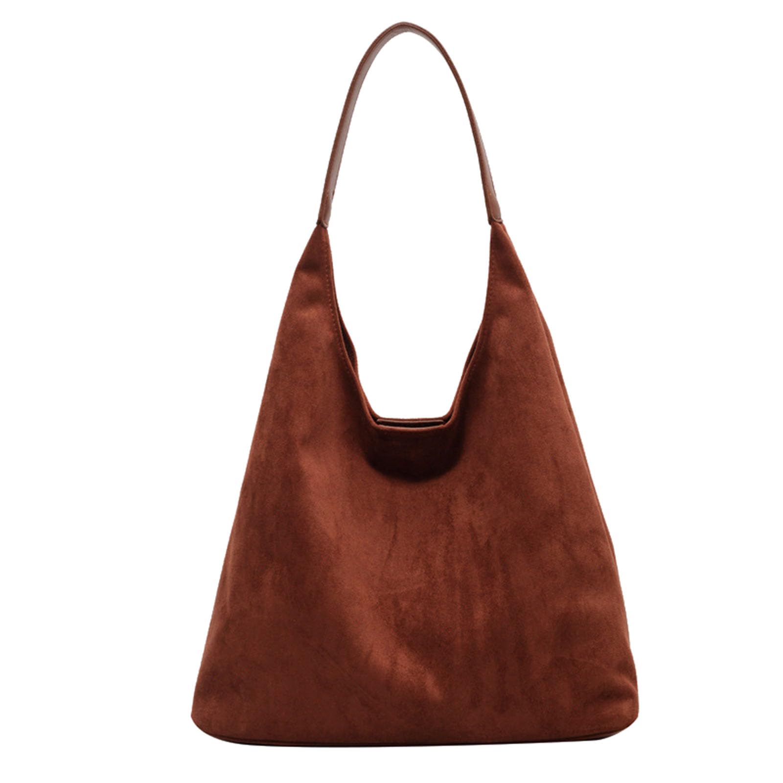 Stylish Brown Suede Hobo Bag for Women - Genuine Leather Slouchy Shoulder Handbag & Tote - Perfect for Work, Travel & Everyday Use