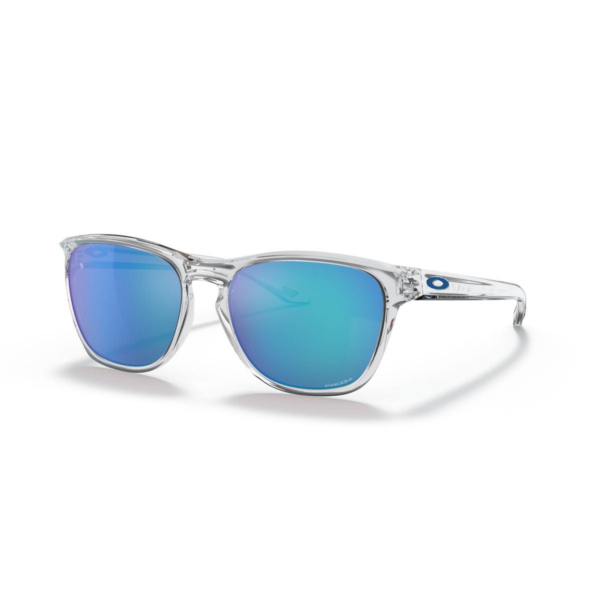 Oakley Manorburn Sunglasses Polished Clear Frame with Prizm Sapphire Lenses - 0OO9479 947906 - Perfect for Outdoor Sports & Driving