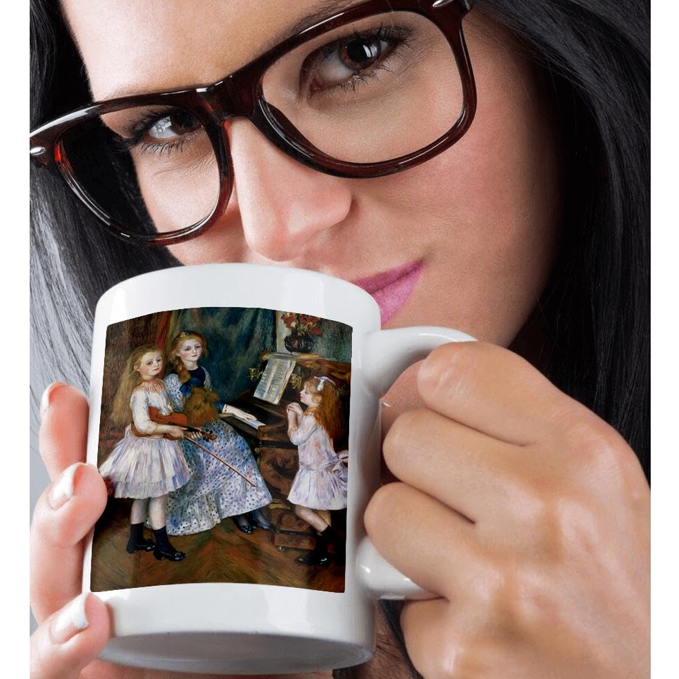 3D Rose White 15 oz Ceramic Coffee Mug - Perfect for Home, Office & Gifts - Dishwasher & Microwave Safe