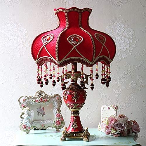 FMOGG Danube Handmade Artisan Table Lamp - Misty Grey & Blue Ashes Oriental Style Resin Vase Desk Light for Reading, Bedroom Nightstand, Living Room Decor | Chinese Craftsmanship Home Lighting