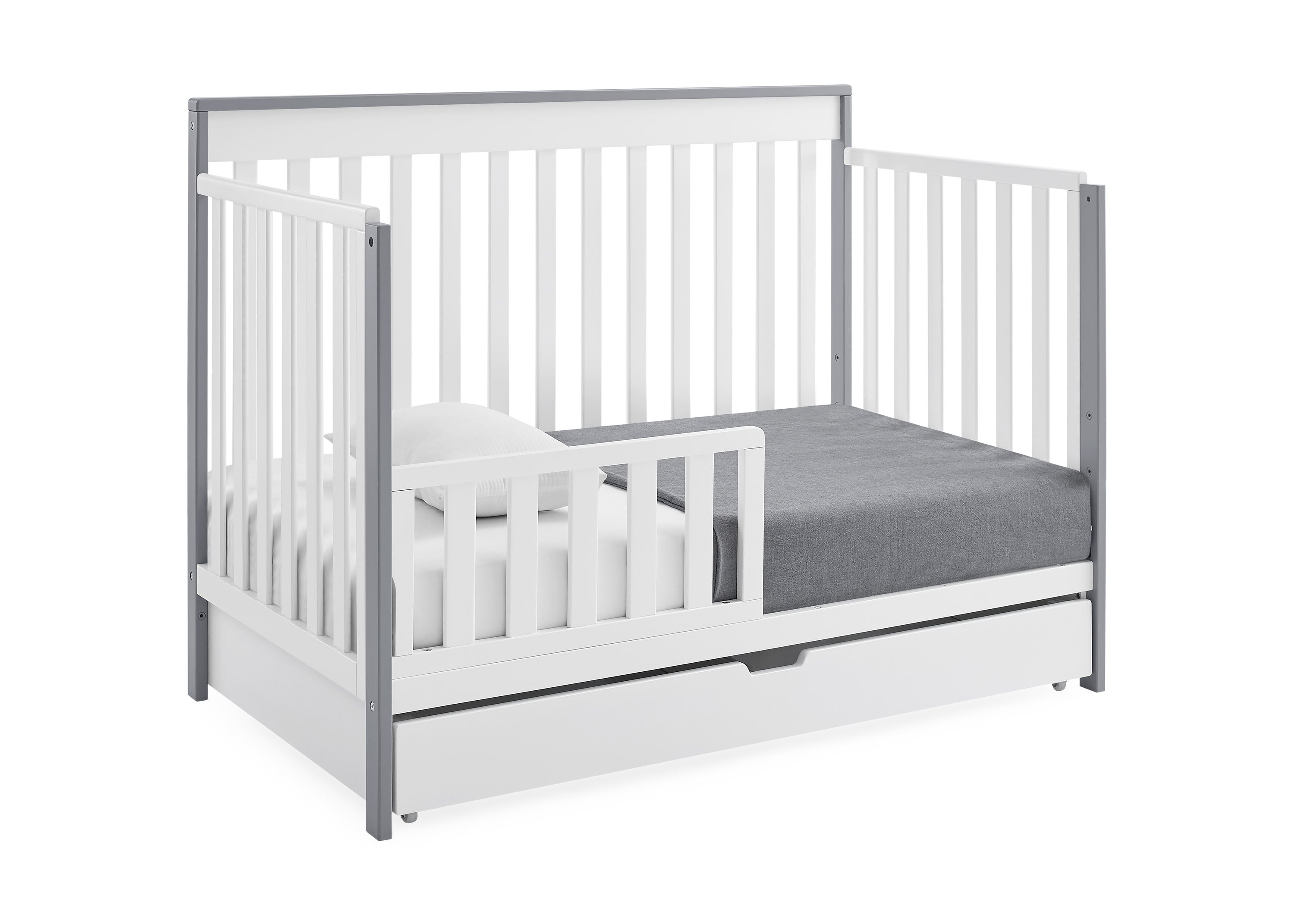 Mercer 6-in-1 Convertible Baby Crib with Storage Drawer & Trundle - Nursery Furniture for Newborn to Toddler Bed | Perfect for Small Spaces & Shared Rooms