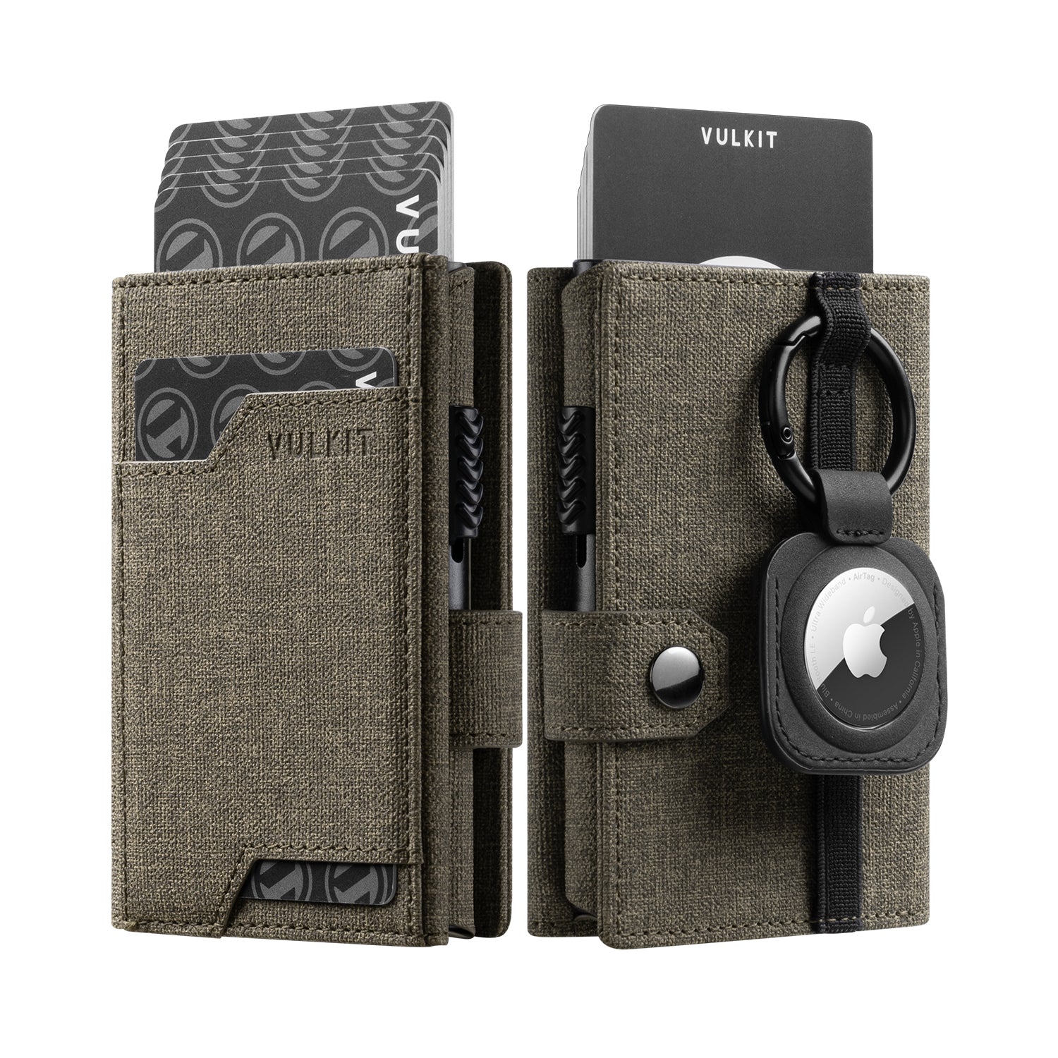 VC311 RFID Blocking Pop Up Wallet with Banknote Compartment & ID Window - Removable AirTag Holder (AirTag Not Included) - Perfect for Travel, Business & Everyday Use