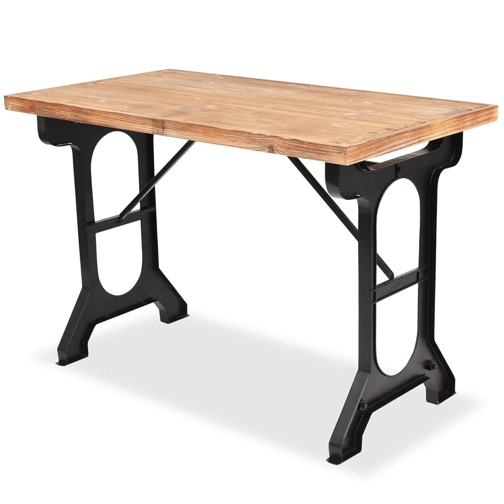 Solid Fir Wood Dining Table Set 48