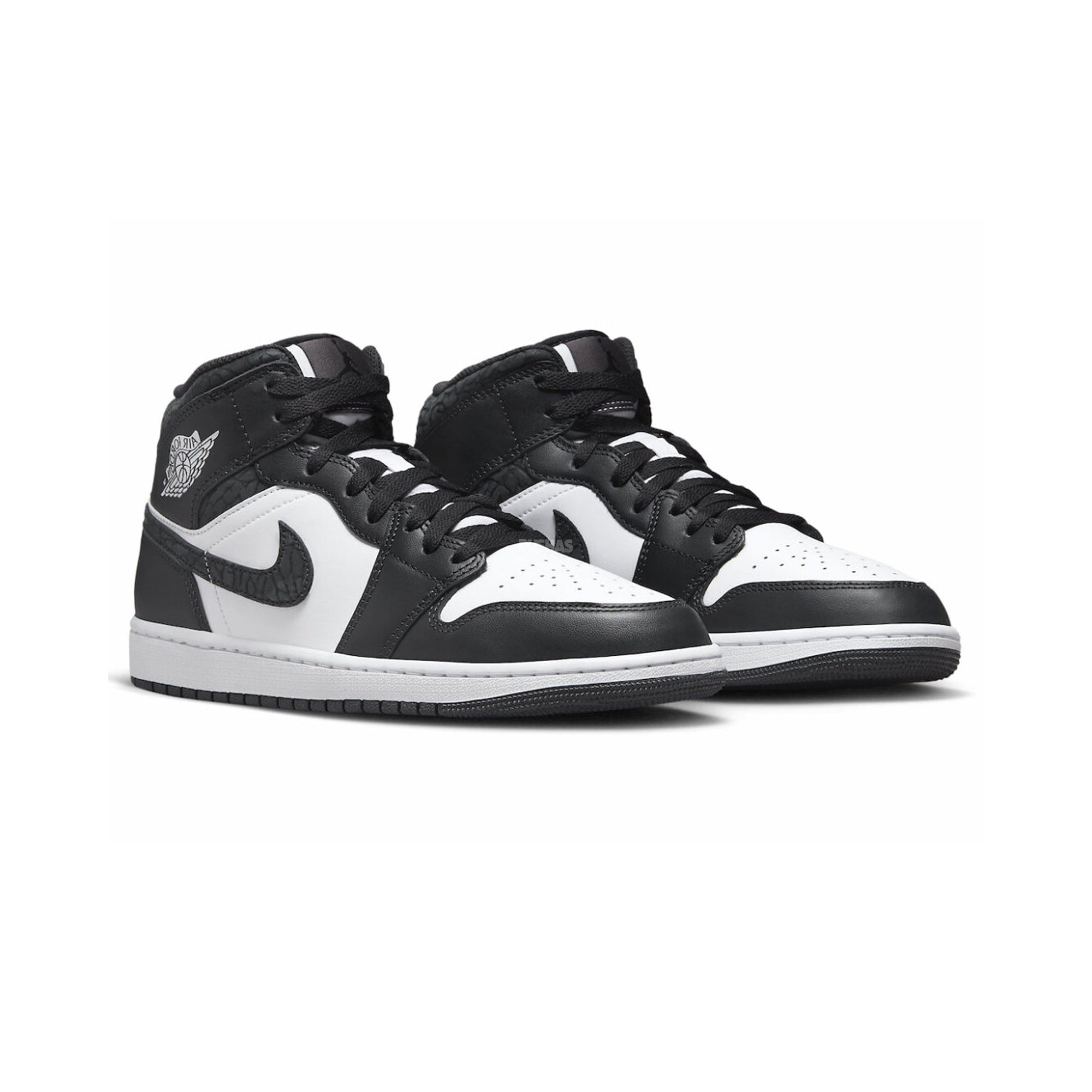 Air Jordan 1 Mid SE 'Panda Elephant' Basketball Shoes (2023) - Men's Retro Sneakers for Casual Wear & Street Style Fashion