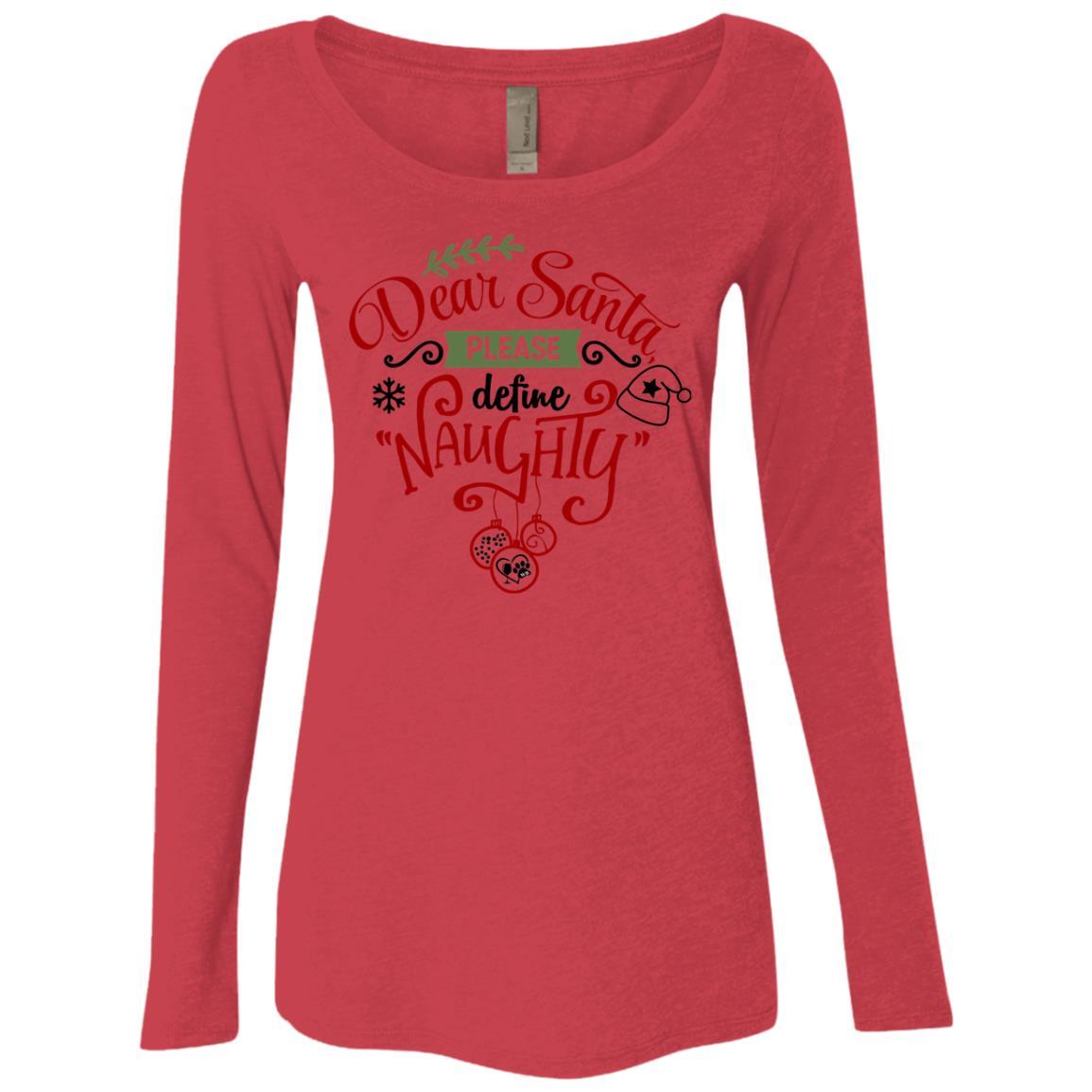 WineyBitches.Co Women's Tri-Blend Long Sleeve Scoop Neck T-Shirt - Soft & Comfortable Casual Wear for Ladies