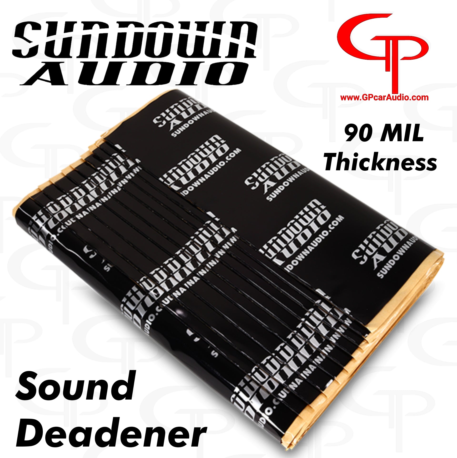 Sundown Audio SA 9036 36 sqft 90 mil Car Sound Deadener - Noise & Vibration Dampening Material for Doors, Trunk & Floor | Automotive Soundproofing & Insulation