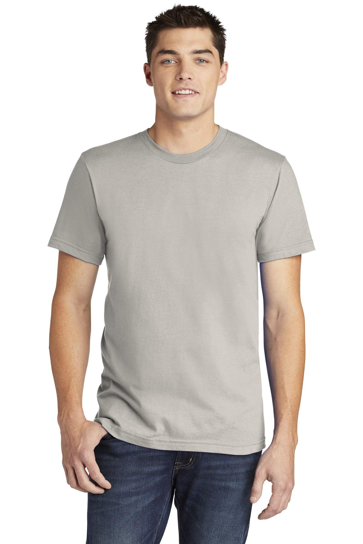 Premium American Apparel 2001W Fine Jersey Cotton T-Shirt - Soft Unisex Basic Tee for Men & Women - Perfect for Casual Wear, Layering, and Custom Printing