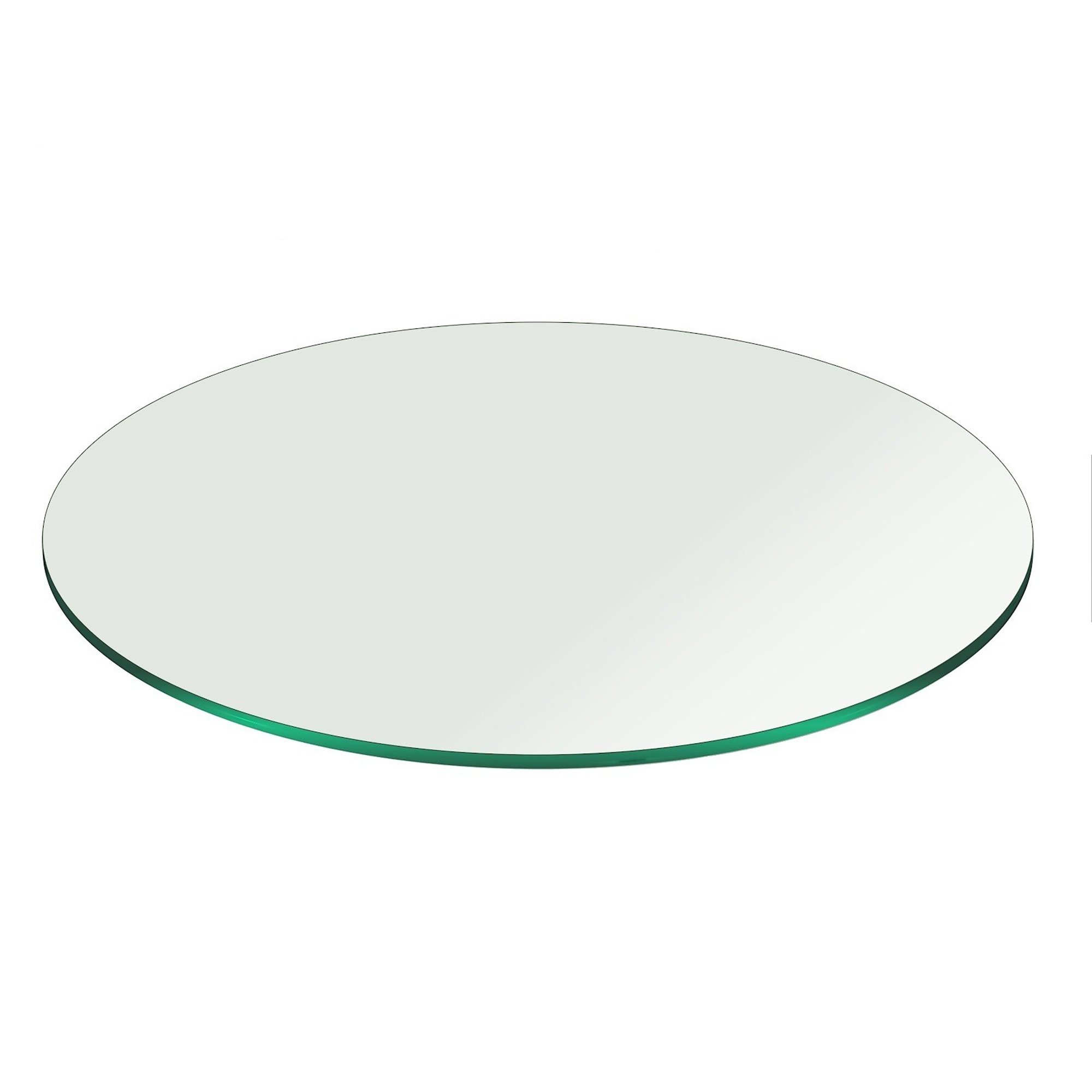 Tempered Clear Round Glass Table Top 18