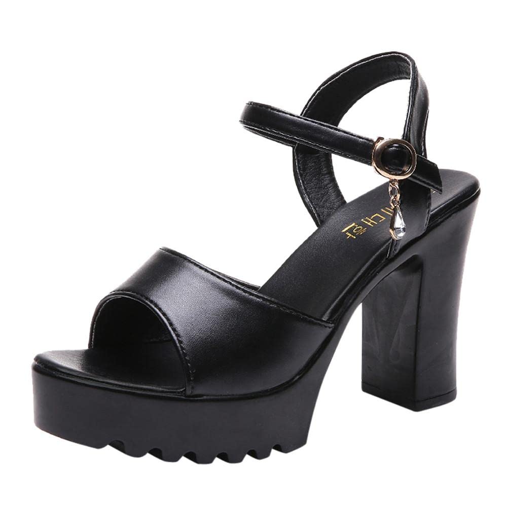 Women's Stylish Wedge Sandals with Heel Strap & Block Espadrille Design - Roman Open Toe Summer Sandals for Beach, Vacation & Casual Outfits