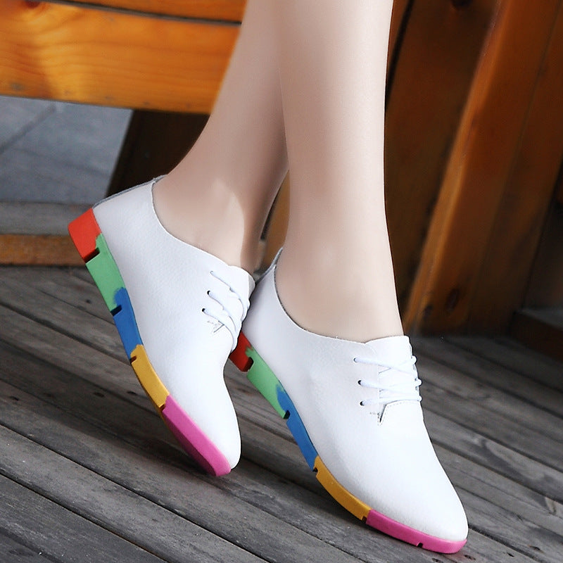 Premium Korean Leather Casual Shoes for Men & Women - Comfortable & Stylish for Everyday Wear, Office, and Travel