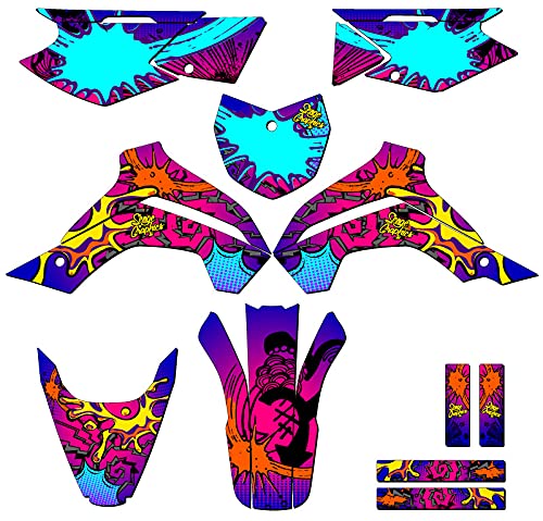 KLX 140 ZANY Pink Senge Graphics Complete Kit for Kawasaki 2019-2020 | Motocross & Dirt Bike Customization | Perfect for Racing & Off-Road Adventures