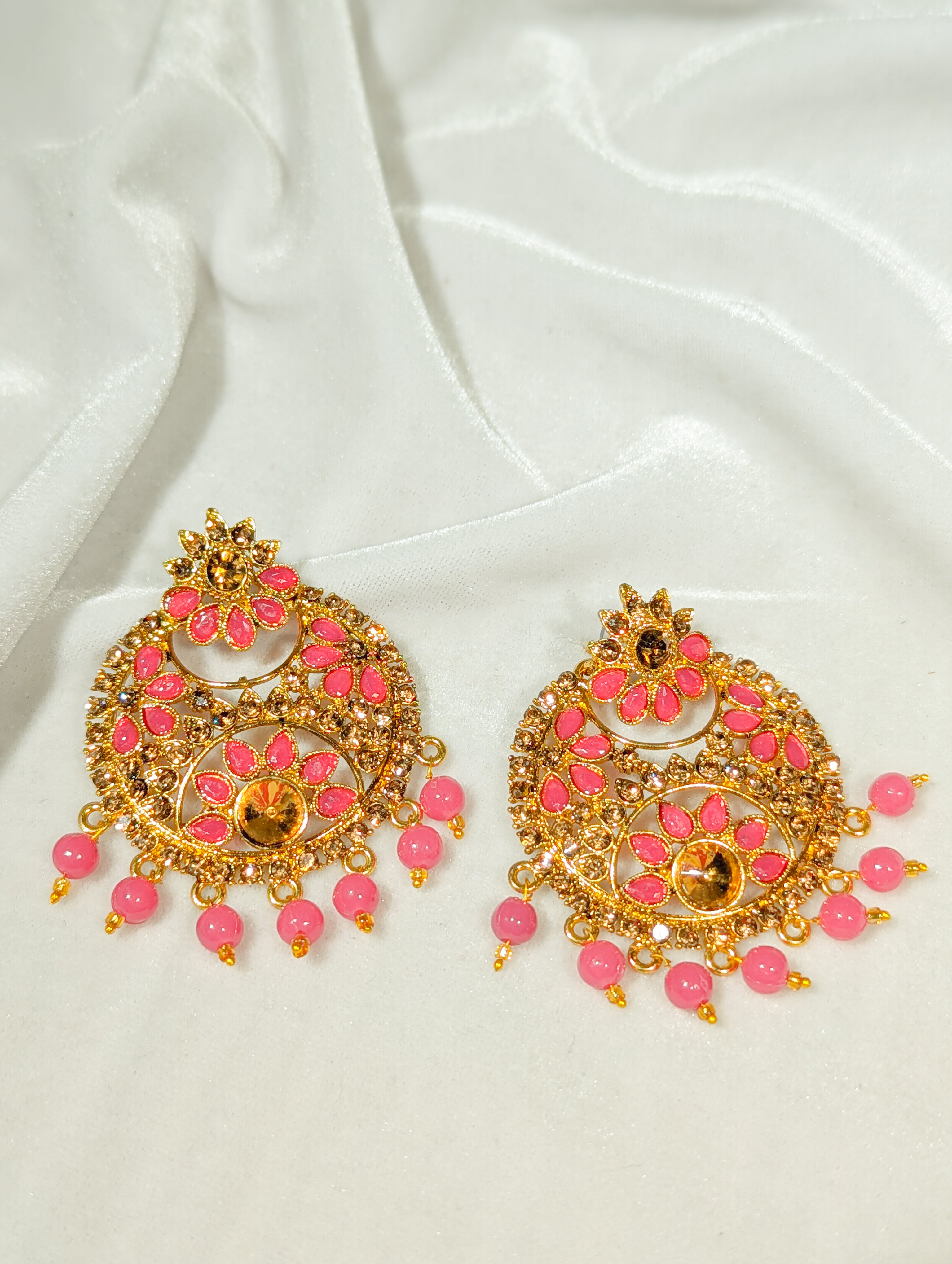 ARPITA STONE EARRINGS - Handmade Boho Dangle Earrings for Women, Natural Stone Jewelry, Lightweight & Hypoallergenic - Perfect for Parties, Weddings & Everyday Wear