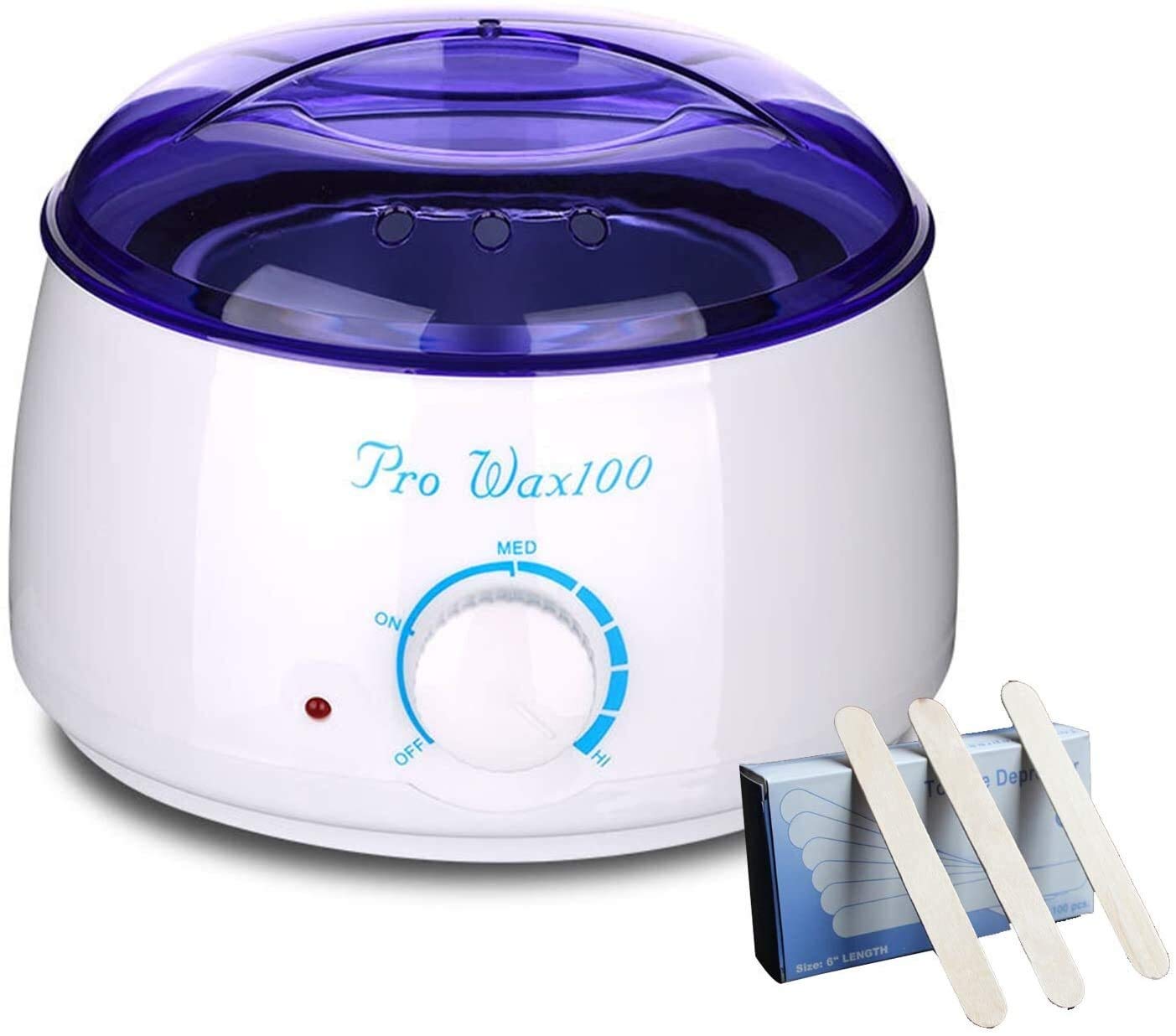 Premium Wax Warmer Machine for Hair Removal & Spa - Adjustable Temperature Electric Wax Heater with Advanced Technology - Ideal for At-Home Waxing, Salon, Hand & Foot Care (White)