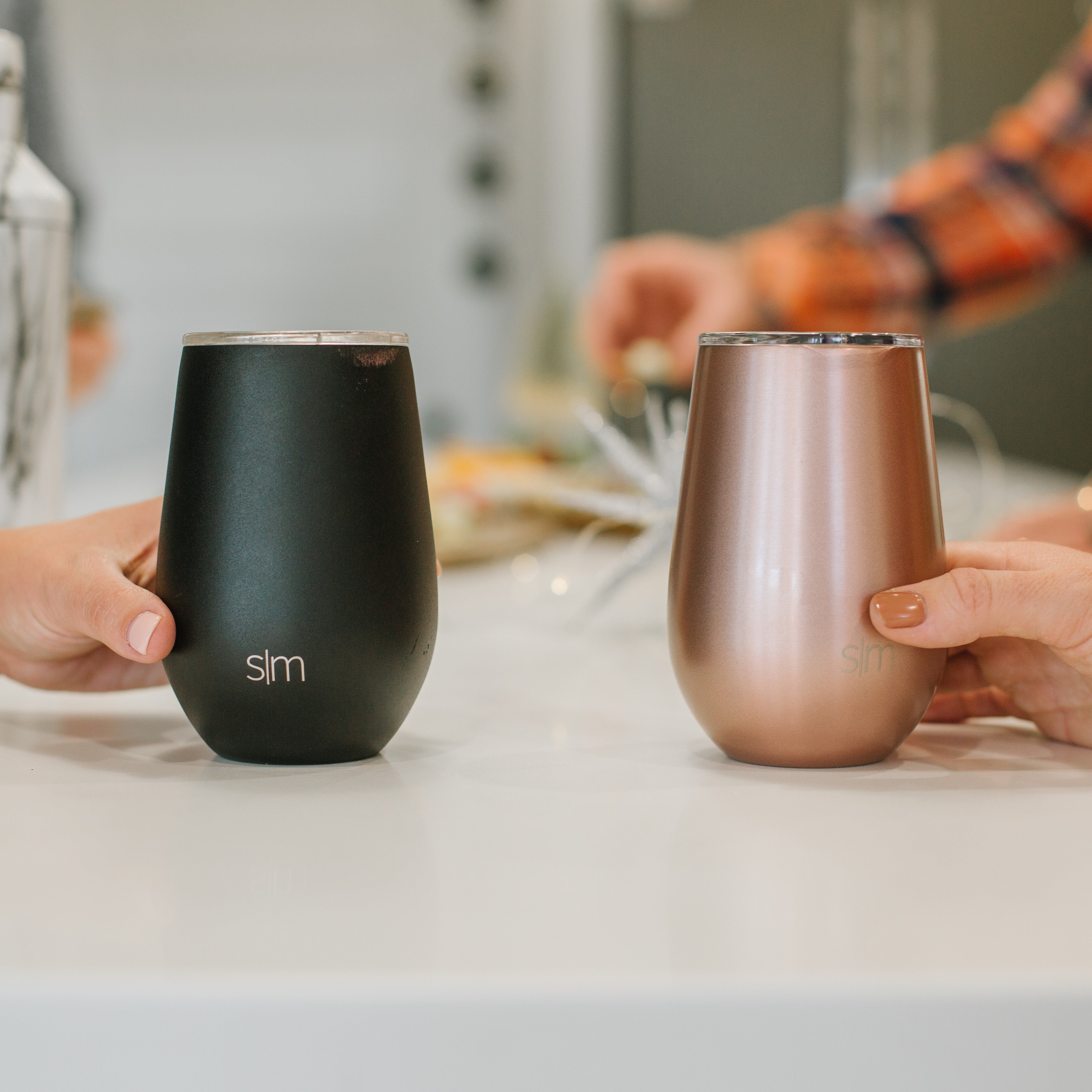 Premium Spirit Wine Tumbler Set - 16oz Insulated Stainless Steel Cups with Lid & Straw - Perfect for Cocktails, Whiskey, Wine & Outdoor Parties, Camping, BBQ, and Beach Vacations