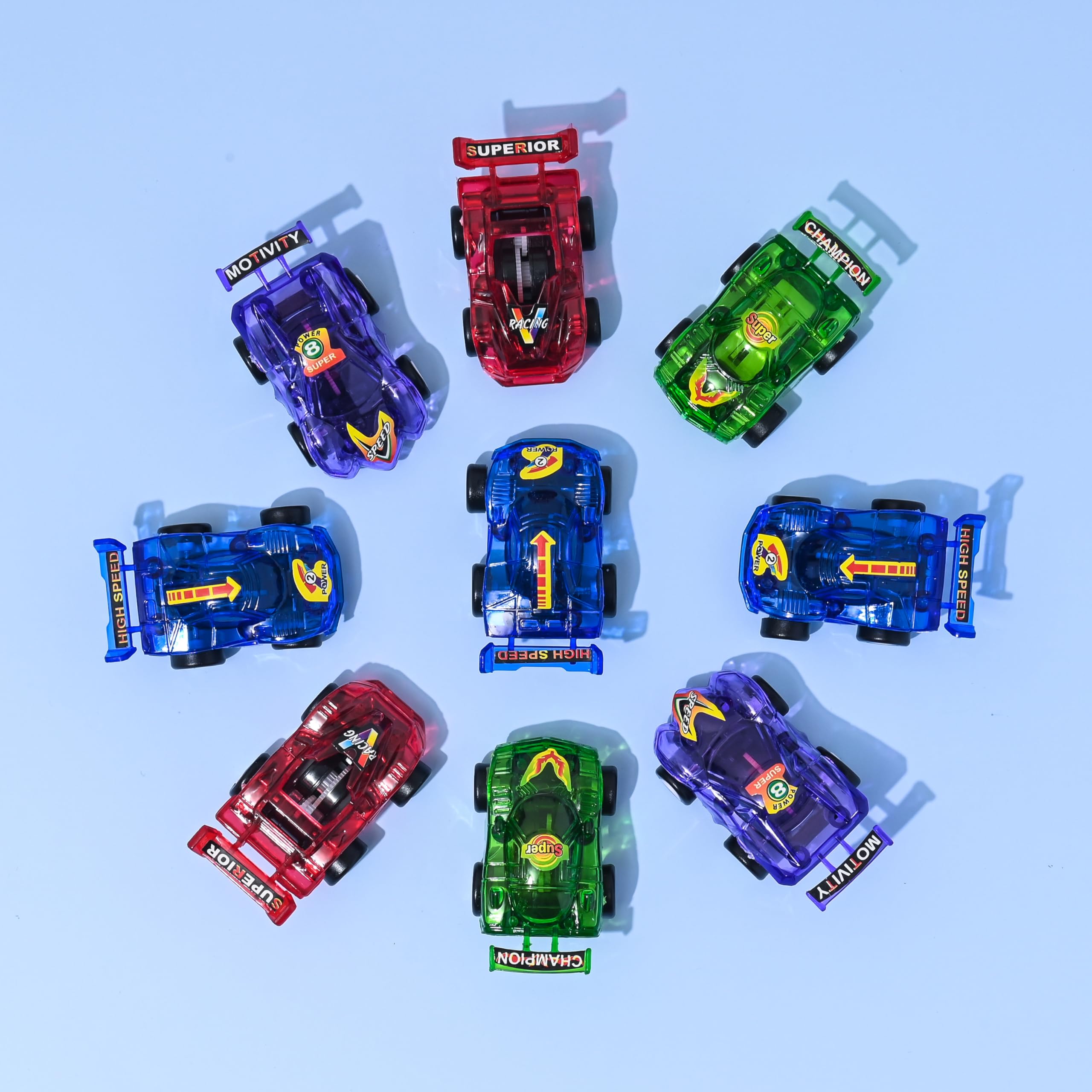 Big Mo's Toys Mini Pull Back Friction Racing Cars - 24-Piece Party Pack Assorted Vehicles Set for Kids | Fun Birthday Gift, Party Favors & Classroom Rewards | Perfect for Birthday Parties, School Events & Playtime