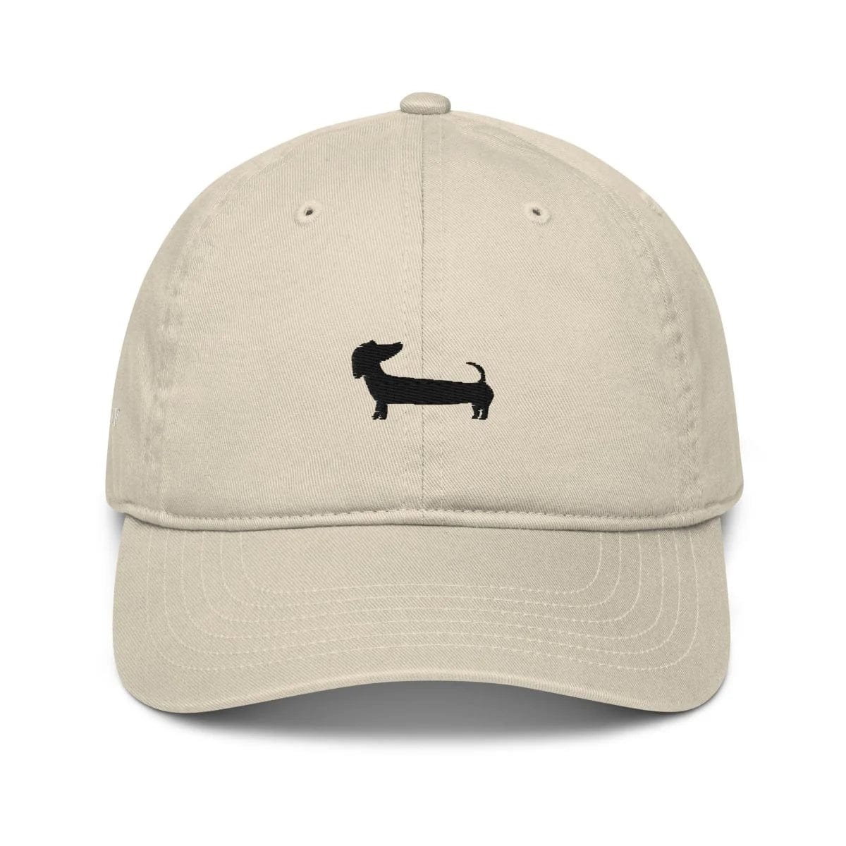 Organic Cotton Black Embroidery Dachshund Dad Hat - Adjustable Unisex Baseball Cap for Men & Women - Perfect for Casual Wear, Outdoor Activities & Gifts